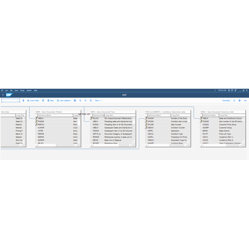 Debit Memo Request by Tables