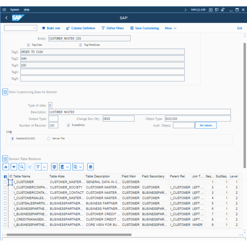 Customer Master by CDS View