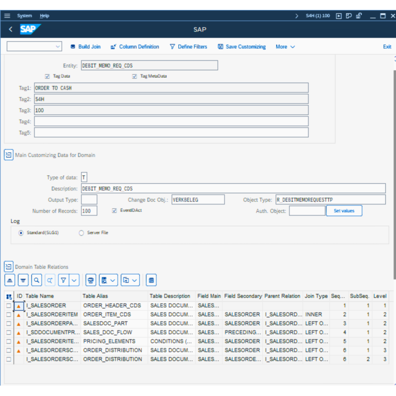 Debit Memo Request by CDS VIEWS