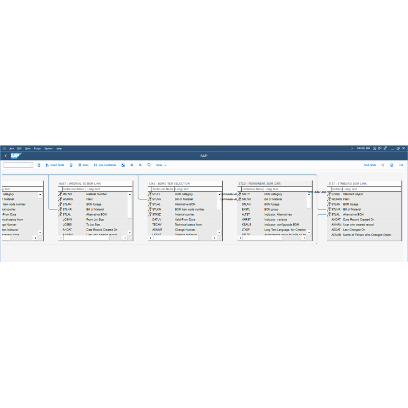 Bill of Material by Tables