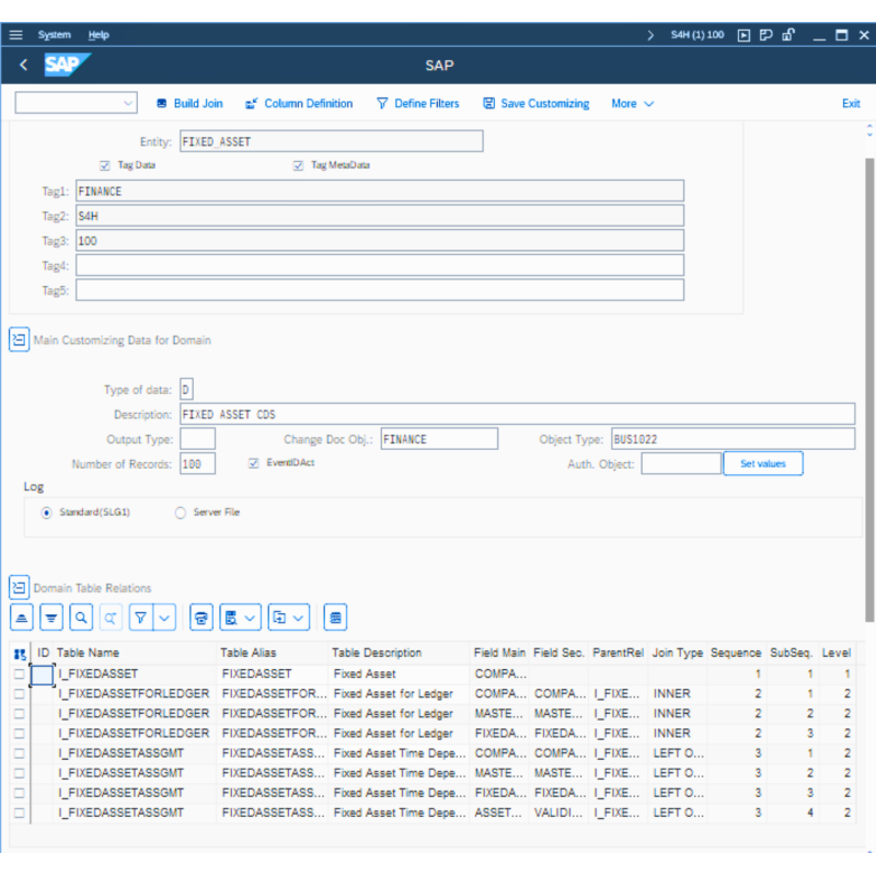 Fixed Asset by CDS VIEWS