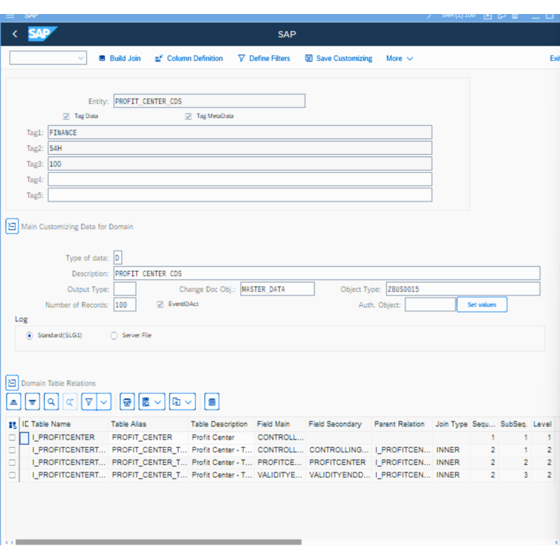 Profit Center by CDS VIEWS