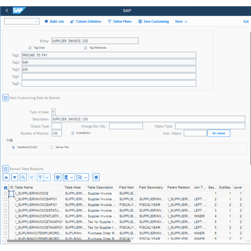 Supplier Invoice by CDS VIEWS