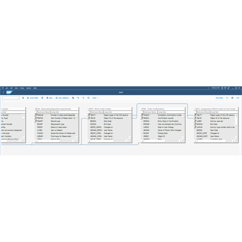 Process Order by Tables