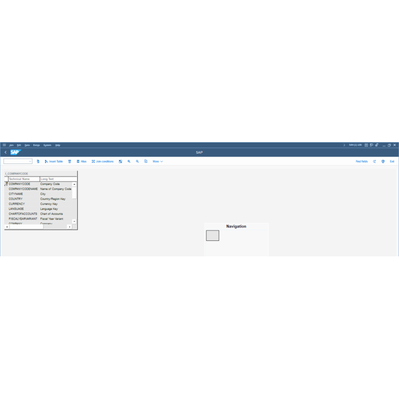 Company Code by CDS VIEWS