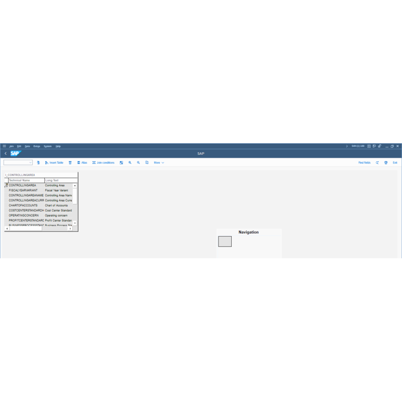 Controlling Area by CDS VIEWS