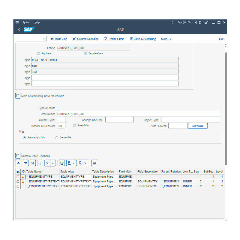 Equipment Type by CDS VIEWS