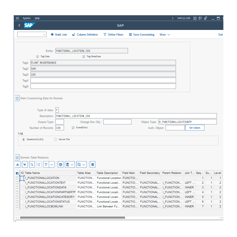 Functional Location by CDS VIEWS