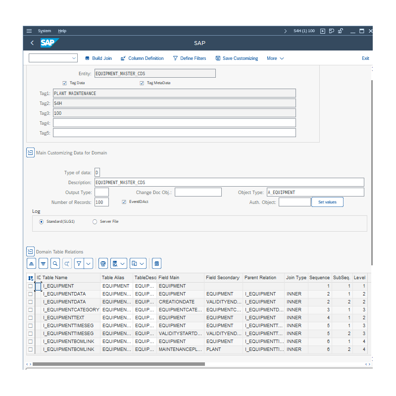 Equipment Master by CDS VIEWS