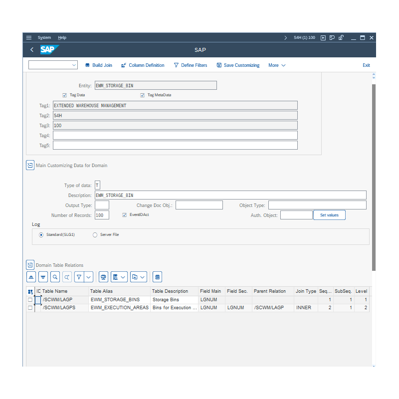 EWM Storage Bin by Tables