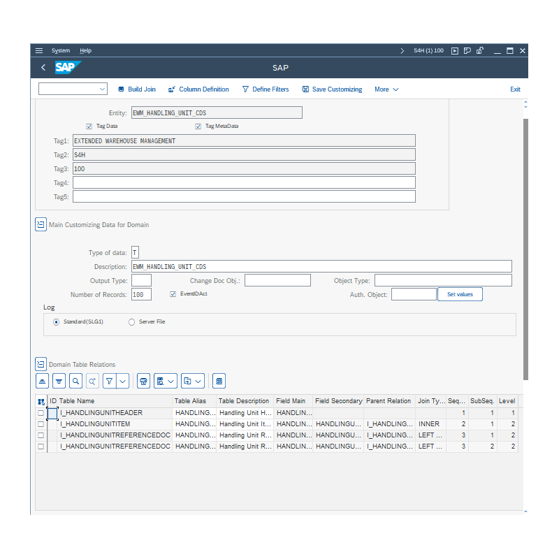 EWM Handling Unit by CDS VIEWS