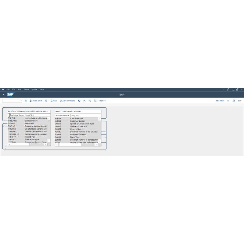 Account Receivable Clear Items by Tables
